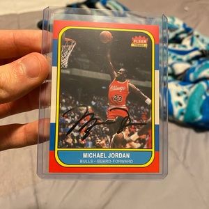 1986 Fleer Michael Jordan Auto